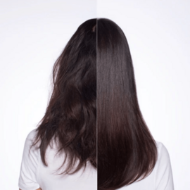 Olaplex vorher/nachher Vergleich blond schwarz